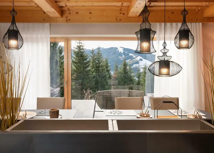 ヴィラ Designferienhaus Luxus Bergchalet Xxl In-out Snow Space Flachau ヴァークライン