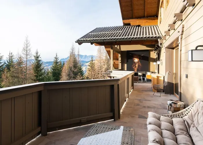 Designferienhaus Luxus Bergchalet Xxl In-out Snow Space Flachau ヴィラ *