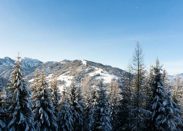 Designferienhaus Luxus Bergchalet Xxl In-out Snow Space Flachau ヴィラ